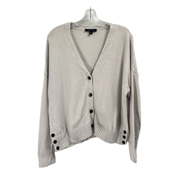 Ann Taylor Cardigan Sweater Wool Blend Sz XL Classic Preppy - Picture 1 of 7